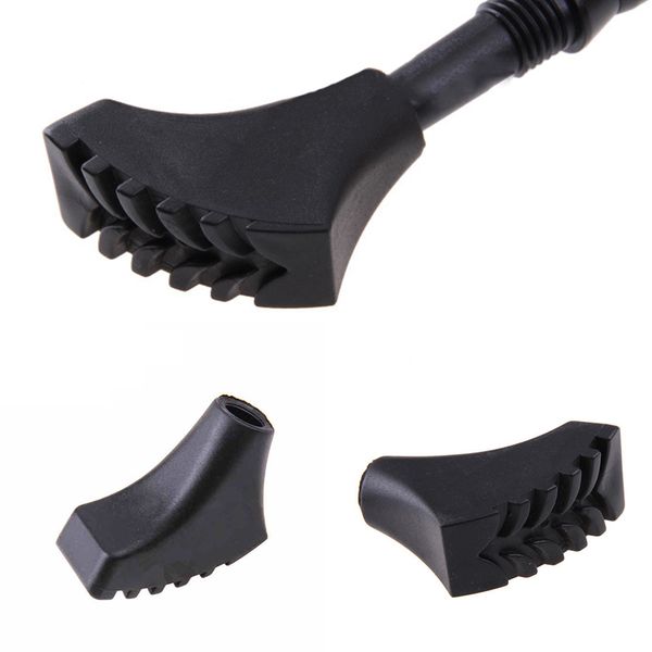 

6pcs rubber hiking trekking pole head cover replacement tips anti-skid stick tip protector climbing alpenstock pole
