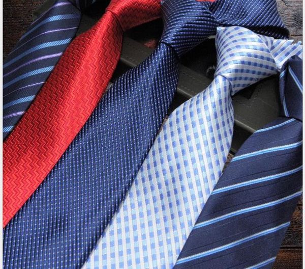 

8cm business suit tie men's korean striped jacquard business suit, Blue;purple