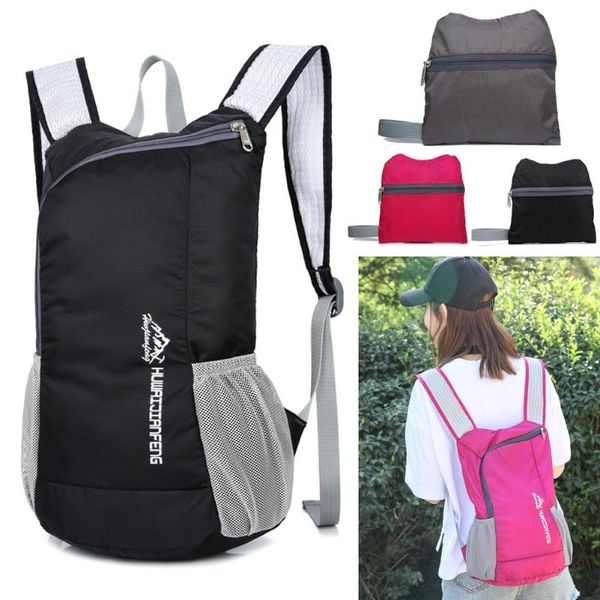 

2019 new waterproof bionic foldable backpack portable leisure bag for outdoor travel backpack sports bag