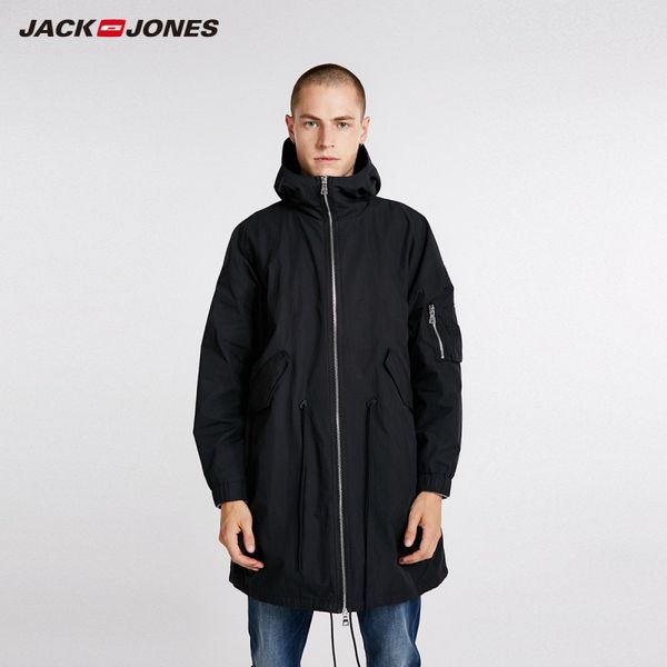 

autumn men's lightweight casual hooded loose jacket 218321561, Tan;black