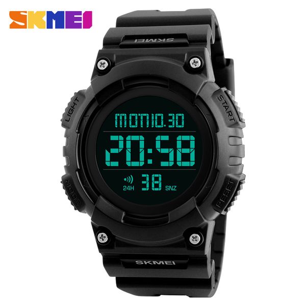 

skmei men sports watches 50m waterproof multifunction pu brand digital watch fashion alarm wristwatches relogio masculino 1248, Slivery;brown