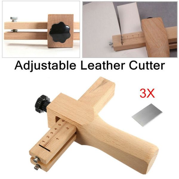 

wood adjustable strip and strap cutter craft tool leather hand cutting tools