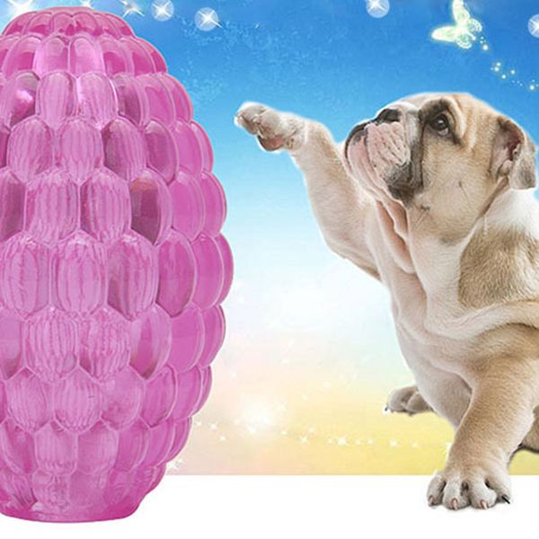 

pet dog tpe rugby toys funny chew toys food container tooth cleaning balls