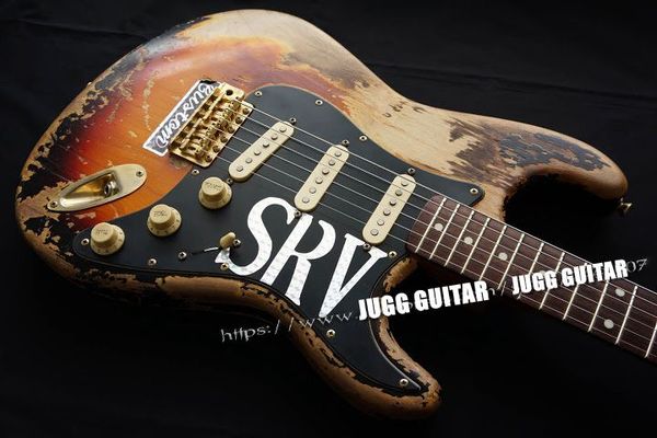 

2020 гитара 10s Custom Shop Masterbuilt Limited Edition Stevie Ray Vaughan Tribute SRV Number One ST электрогитара Винтаж к