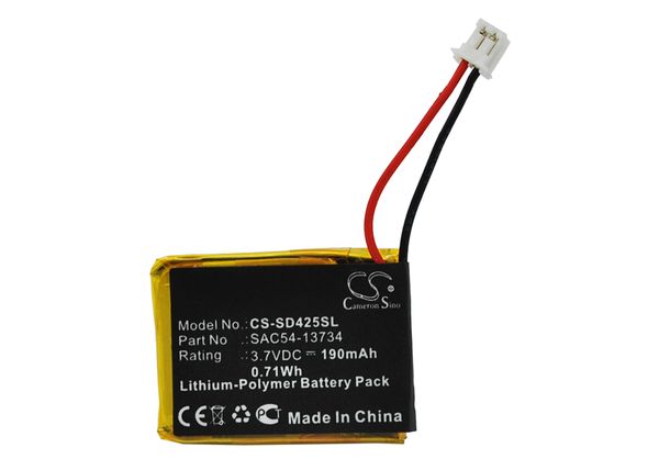 

cameron sino 190mah battery sac54-13734 for sportdog fieldtrainer 425, 425s, ft-125 , ft-125w , sd-425, sd-425s