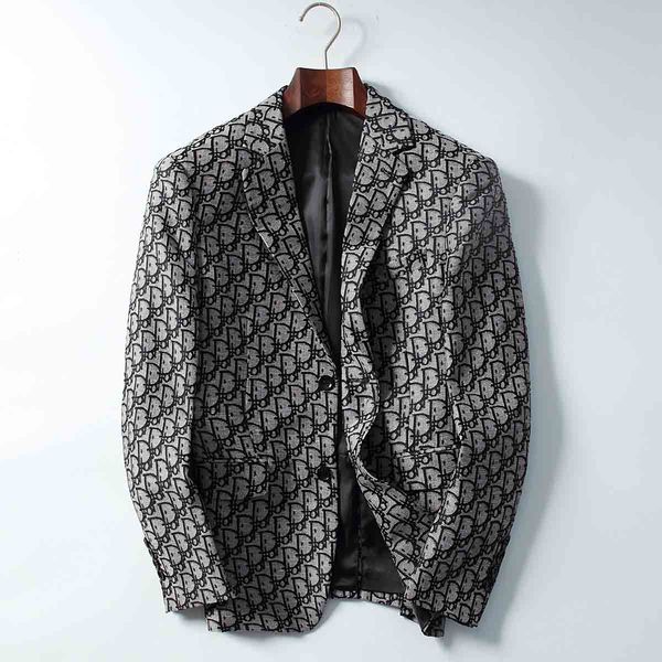 

2020 luxury painting mens blazer fashion suits for men blazer slim fit jacket outwear coat costume homme blazer men, White;black