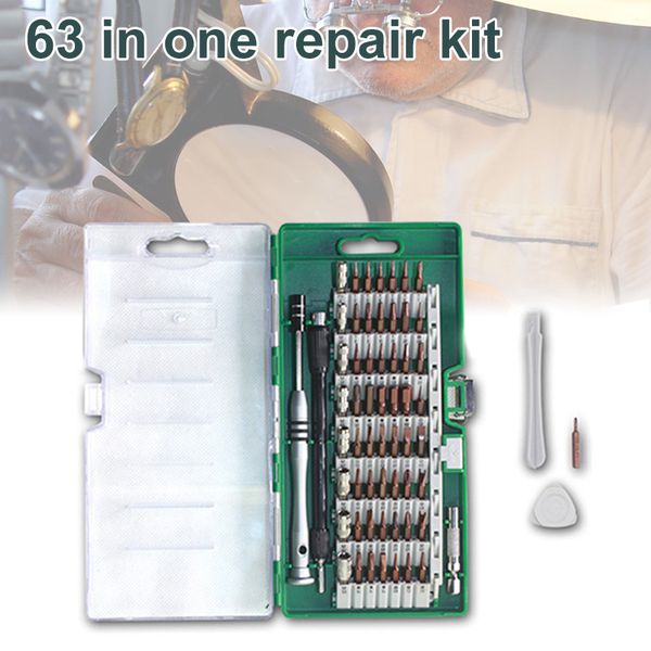 

63 in 1 screwdriver set electronic repairing bit kit for computer camera pld