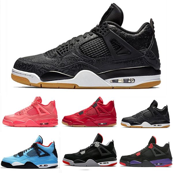 

Raptors Tattoo 4 IV 4s men Basketball Shoes Travis Scott 4s Cactus Jack Pure Money Pizzeria Blue Black Men sneakers trainers sports shoes