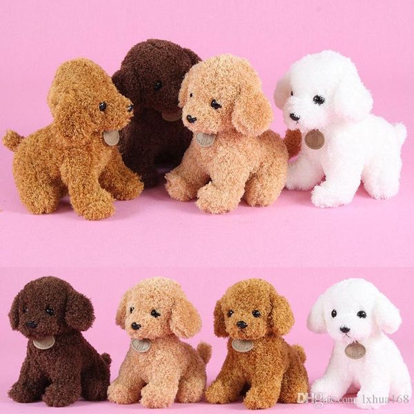 

kawaii kawaii christmas gift wholesales super cute curly teddy dog plush toys doll decorate plush soft stuffed animals toys for child kids