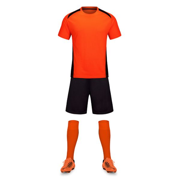 

men blank double-sided football team uniforms kits sports clothes tracksuits personality customized football sets with shorts c03-37, Blue;black