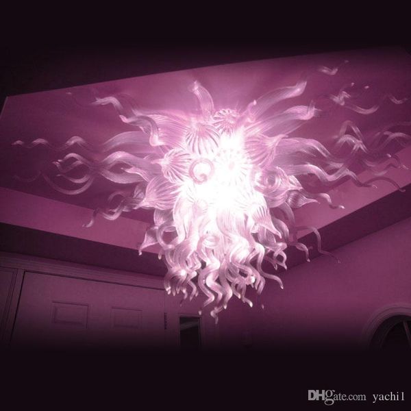 

чихули стиль рука выдувное стекло transparent люстры свет современные хрустальные муранского стекла дизайн чихули стиль цепи люстры подвесны