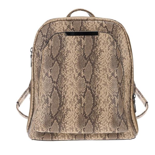

snake print travel backpacks daypack women leather backpack girl snake pattern women leather shoulder handle bags #t1g