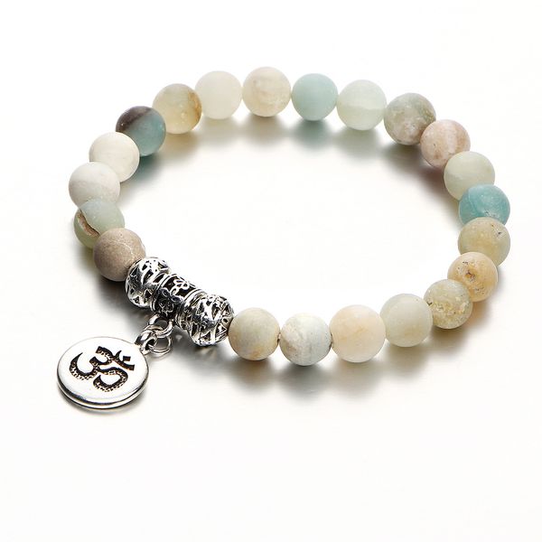 

european and american jewelry imitation natural stone yoga bracelet handmade turquoise beads bracelet wl704, Golden;silver