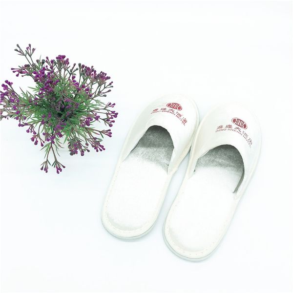 

custom logo disposable l slippers wholesale l velvet slippers