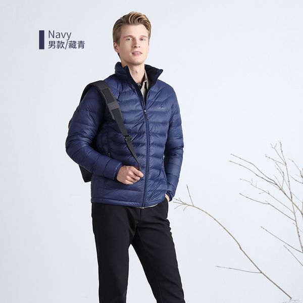 

2019 winter new arrival down jacket men original design slim fashion casual light warm lover, Black