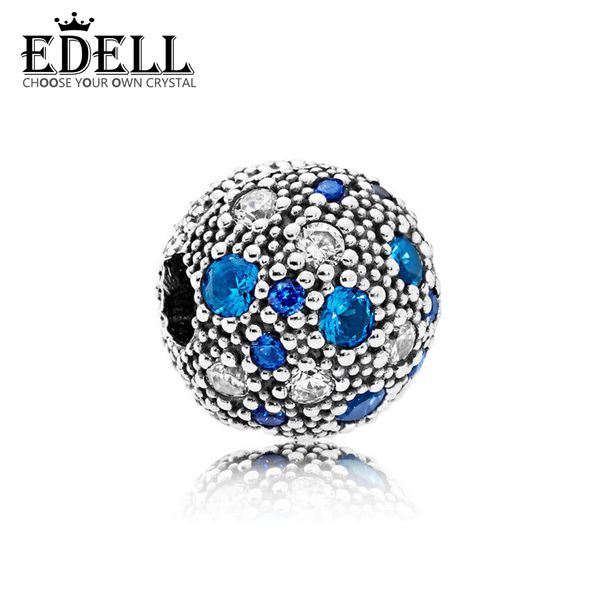 

new 100% 925 sterling silver 1:1 genuine gem 791286nsbmx charm cosmic stars clip fit diy bracelet original women wedding gift, Black