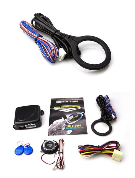 

pke start srfid car alarm finger push start remote control button keyless entry transponder immobilizer car alarm system