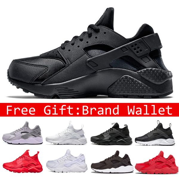 

huarache ultra run shoes triple white black red men womens running shoes huaraches mens sports trainer shoes sneaker eur 36-45