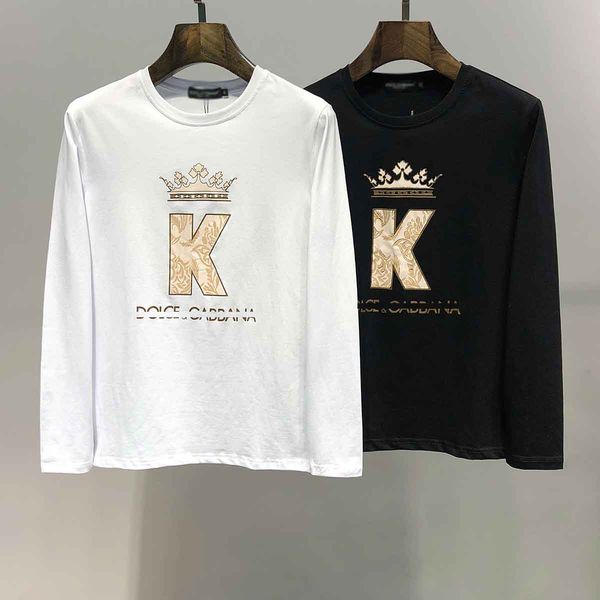 

dg the k sweatshirt mens designer italian brand pullover fashion printing casual cotton comfortable selling sweater, Black