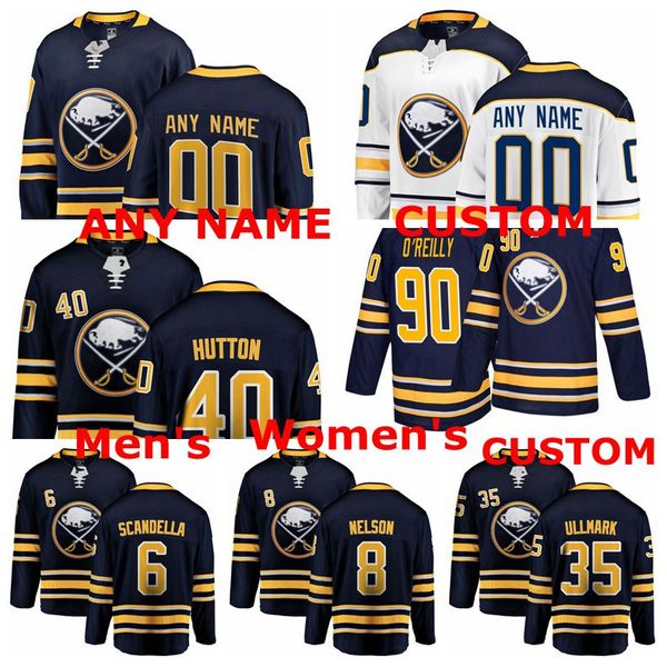 

баффало сейбрс трикотажные изделия кейси нельсон джерси марко сканделла картер хаттон лайнус уллмарк райан о'рейли хоккейные трикотажные изд, Black;red