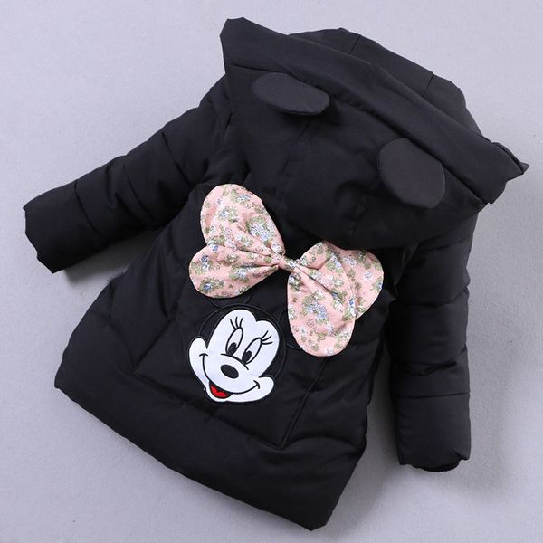 

girls parkas winter children fashion cotton cartoon thick down coats for kids girl casual hooded outerwear snowsuit outfits 1-7y, Blue;gray