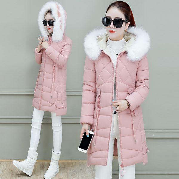 

down coat autumn winter jacket long women coat female white yellow winter jacket women parka warm casual overcoat parkas, Black