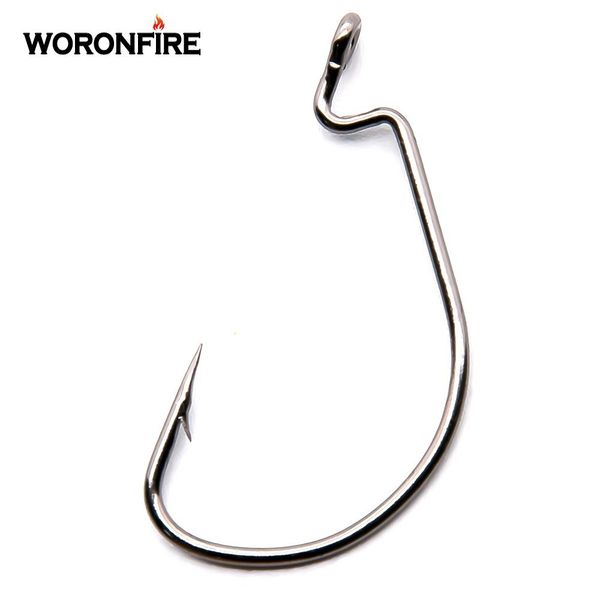 

20pcs/lot high carbon steel fishing hooks crank hook for soft worm bait 1# 2# 4# 6# 8# 1/0#-5/0# new fishing gear 2019