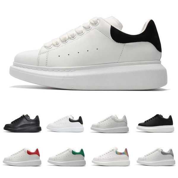 

2020 дизайнер обуви для мужчин женщин замши моды плоских платформ кроссовок мужских случайный тройной черный белого тренер полуботинки 36-44, Black