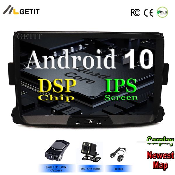 

dsp ips car radio multimedia player android 10 automotivo for dacia/sandero/duster//captur/lada/xray 2/logan 2 gsp 2g car dvd