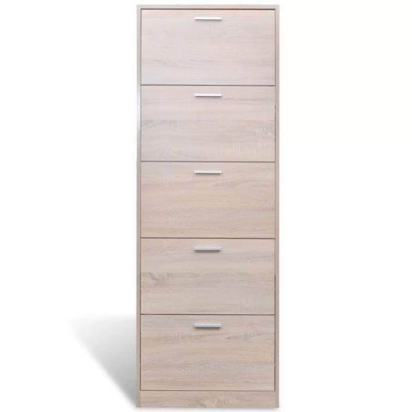 

wooden shoe cabinet oak flaps 5 appearance garden sets