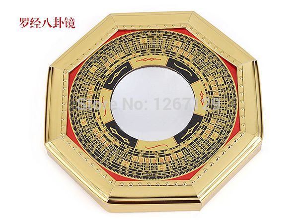 

town house to ward off bad luck evil spirit medallion quarter compass feng shui bagua mirror