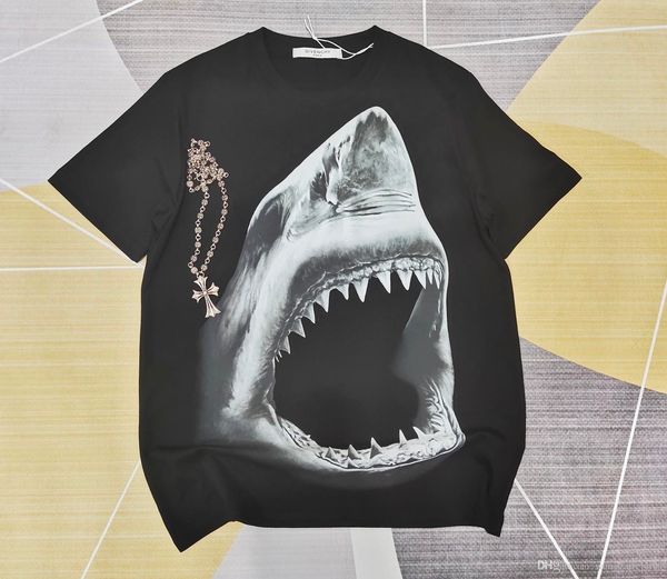 

new paris g mens womens 2020 luxury brands designer tshirt clothes summer oversized classic clothing t shirts sharkprint 5.22, White