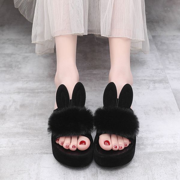 

txj women summer sandals slipper indoor outdoor flip-flops beach shoes women slippers ladies flats shoes sapatos woman, Black