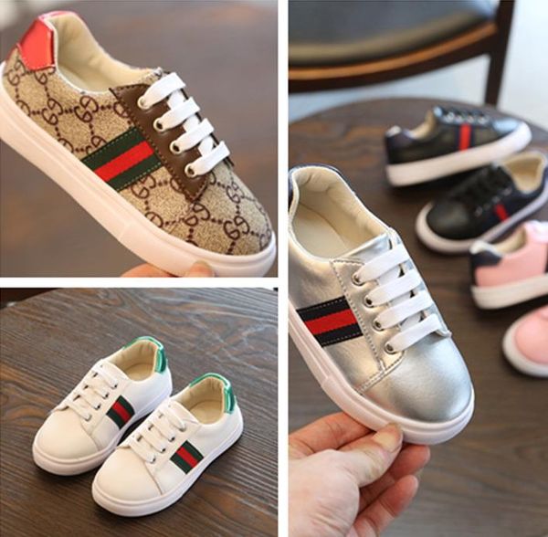 

повседневная обувь размера сша 9.5-3.children модно чистый дышащий розовый досуг спортивных кроссовок для девочек белых туфель для мальчиков, Black;red