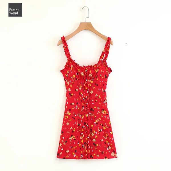 

summer dress mini a line sling 2019 sweet women red floral printed sleeveless dresses drop shipping, Black;gray