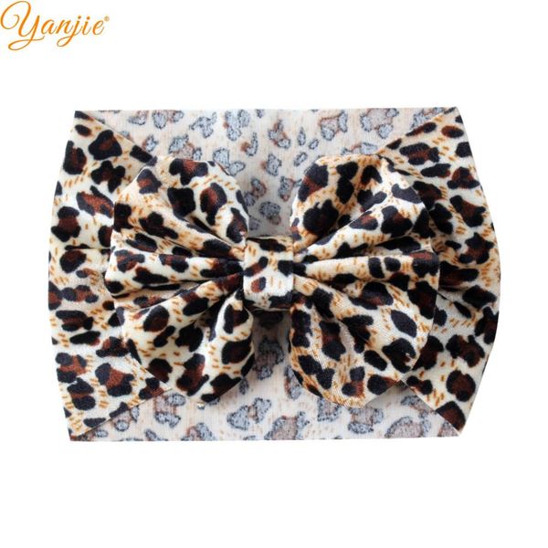 

leopard velvet headband 5" hair bows animal print 2020 sale trendy diy hair accessories for girls headwrap elastic hair band, Slivery;white