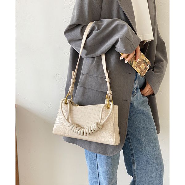 

summer small bag underarm bag female 2020 summer new wave stone pattern french shoulder
