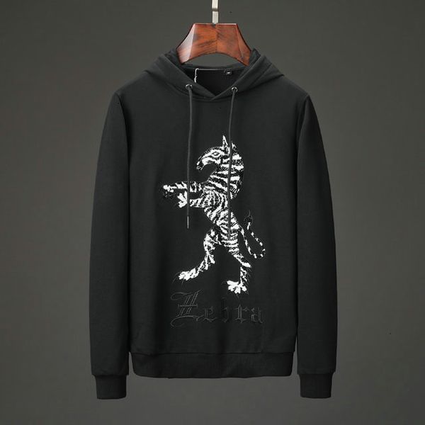 

2019 autumn and winter men 's hooded sweater pengda 19820007, Black