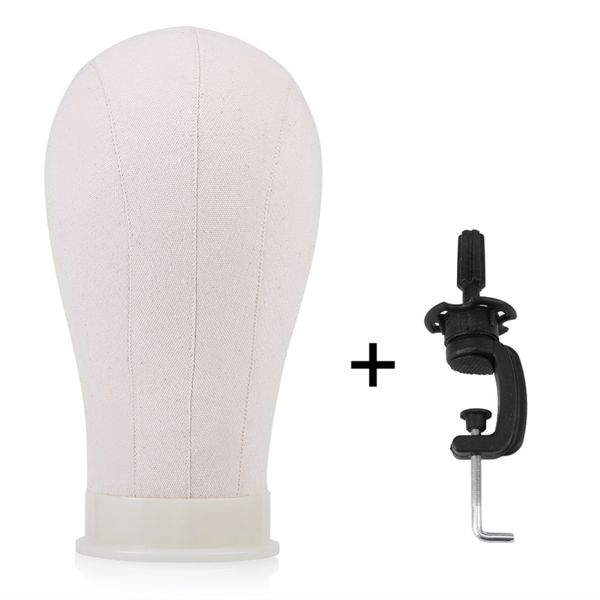 

original 3 sizes canvas wig display head and table clamp stand wig model making mannequin training head displays manikin models
