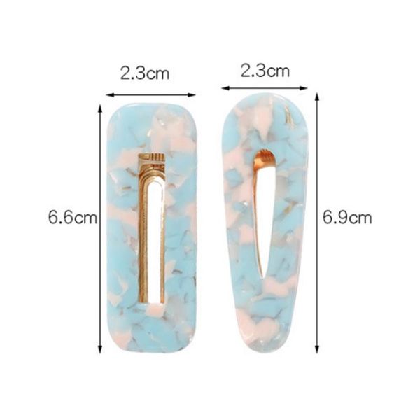 

sale 1pc japan women acetic acid hair clips hairpins leopard print waterdrop barrettes girls hairgrips hair accessories