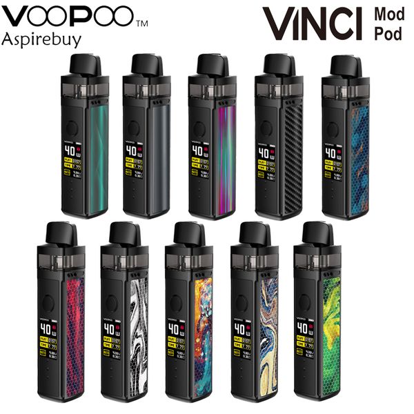 

VOOPOO VINCI Mod Pod Kit 1500 мАч Батарея 40 Вт 5,5 мл VINCI Pod Cartridge 0,96 "TFT-экран GENE.AI Чип PnP Coil Аутентичные