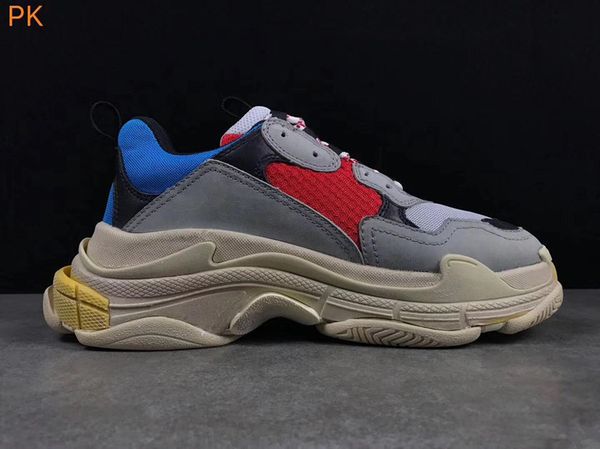 

triple s paris designer dad shoes 2020 fashion paris 17 fw casual of triple s sneaker mens women black pink white sports sneakers size 36-45