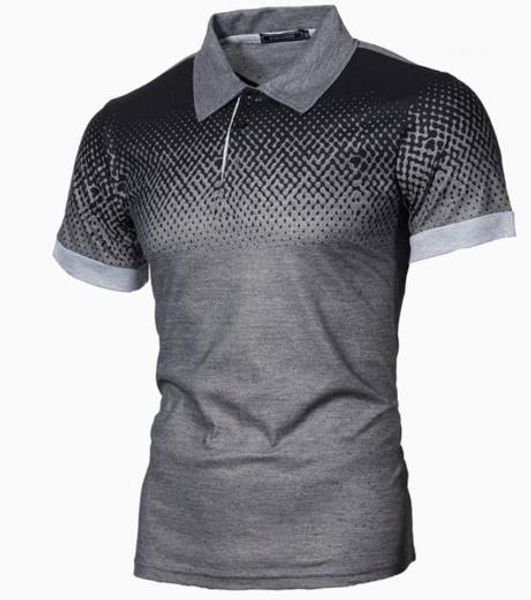 

polo shirts designer printed gradient slim tee casual mens short sleeves luxury mens designer, White;black