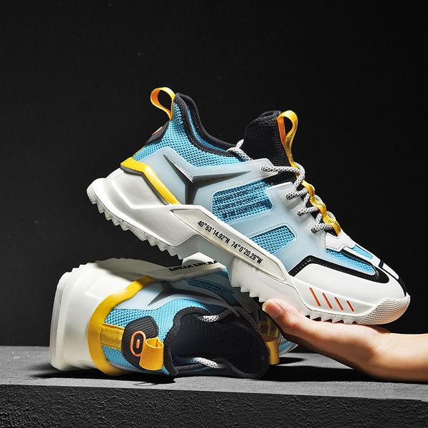 

fashion new design men casual shoes 2020 fashion breathable height increasing male chunky sneakers colorful shoes men