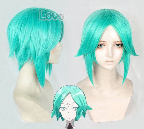 

land of the lustrous houseki no kuni phosphophyllite green cosplay hair wig, Black
