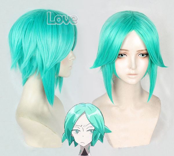 Land of the Lustrous Houseki no Kuni Parrucca per capelli cosplay verde fosfofillite