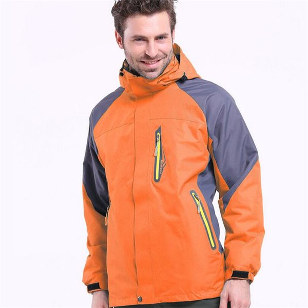 

ckahsbi men women spring autumn outdoor sports jackets camping hiking windbreaker waterproof trekking male&female sport coat, Blue;black