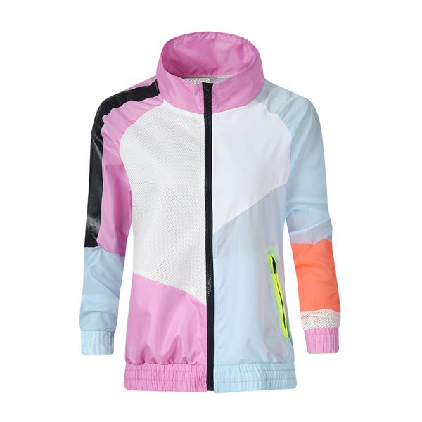 

autumn women jackets coat fashion brand hooded jacket new designer windbreaker zipper hoodies women sportwear 2 colors m-2xl wholesale, Black;brown