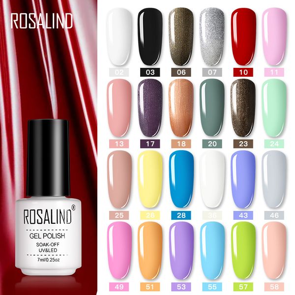 

rosalind nail polish vernis semi permanent hybrid varnish gel polish uv color gel manicure primer coat glitter nail art