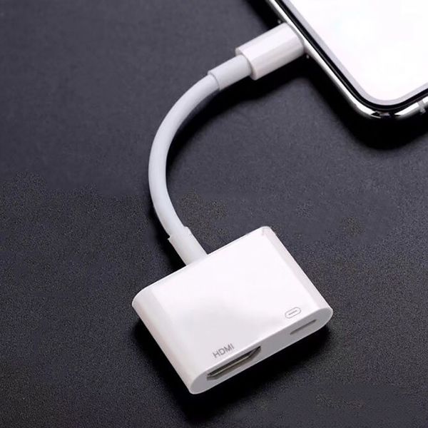 

8 pin digital av adapter for iphone to hdmi cable for iphone x 8 7 ipad hdmi adapter cable audio video adapter